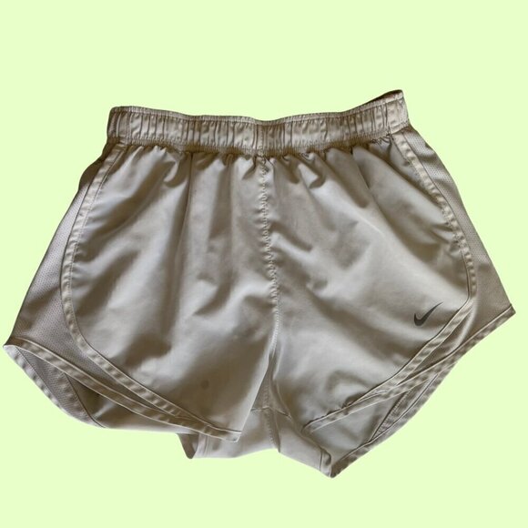 Nike White Dri-Fit Running Shorts - Picture 1 of 5